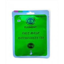 Маска для лица тканевая С экстрактом зеленого чая Матча ELEMENT 25 гр 