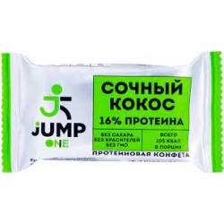 Конфета орехово-фруктовая со вкусом Сочный кокос ONE JUMP 30 гр 