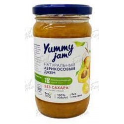 Джем низкокалорийный абрикосовый Yummy jam 350 гр