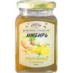 Имбирь томленый с лимоном Полезные сладости 250 мл