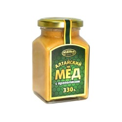 Мед алтайский с Прополисом Медовый Край 330 гр