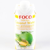 Вода кокосовая с соком ананаса FOCO 330 мл