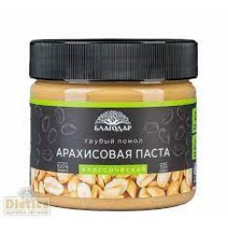 Паста арахисовая Классическая грубый помол Благодар 135 гр