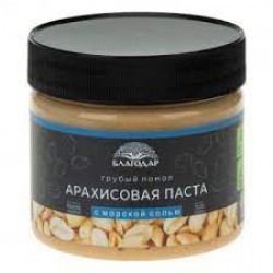 Паста арахисовая С морской солью грубый помол Благодар 325 гр