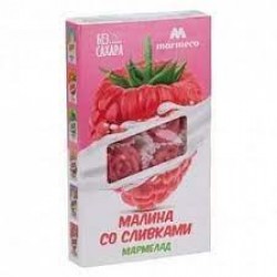 Мармелад Малина со сливками без добавления сахара MARMECO 180 гр