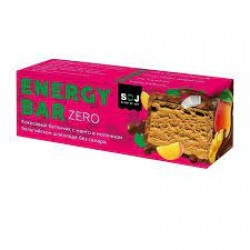 Батончик кокосовый с манго в мол бельг шок б/с Energy Bar ZERO  SOJ 45гр