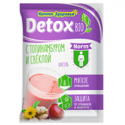 Кисель detox bio NORM с топинамбуром и свеклой Компас Здоровья (кратно 10) 25 гр