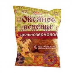 Печенье Овсяное цельнозерновое с изюмом "Дивинка" 300 гр 