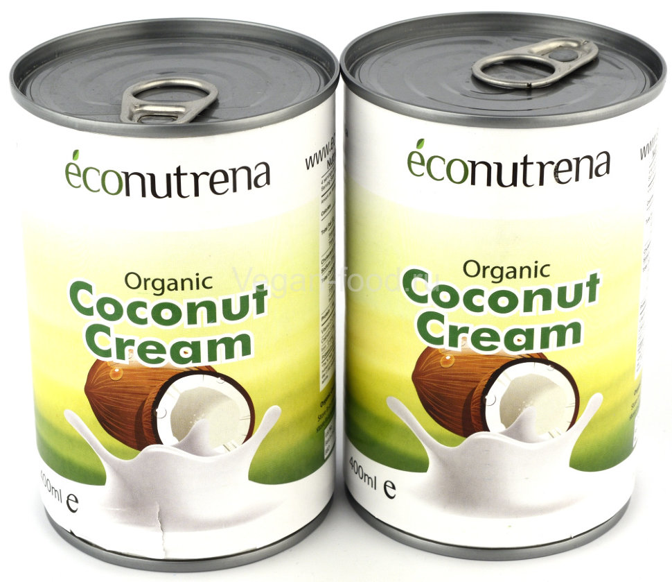 Сливки кокосовые органические 22% Econutrena 400 мл